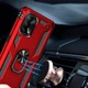 Ударостійкий чохол Serge Ring for Magnet для Oppo A74 4G Червоний Без бренду - зображення 4