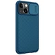 Карбонова накладка Nillkin Camshield (шторка на камеру) Apple iPhone 13 (6.1") Синій / Blue - зображення 4