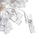 Светодиодная гирлянда прищепки SK Photo Clip String Lights 2.5 м на батарейках Теплый белый свет (gr_018358) - изображение 2