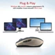 Мышь Promate Breeze Wireless Gold (breeze.gold) - изображение 6