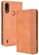 Чехол книжка на Motorola E7 Power (карманы для карт) Brown (23773-30) - изображение 1