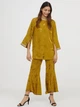 Брюки H&M 0641845 XS (57368XS) Горчичный - изображение 1