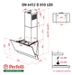 Вытяжка декоративная наклонная Perfelli DN 6452 D 850 GR LED - изображение 2