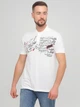 Футболка-поло для мужчин Desigual 75L17B12 XL (87502XL) Белый - изображение 1