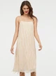 Платье c вышивкой бисером H&M 0728184 2XS (574902XS) Бежевый - изображение 1