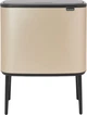 Бак для сміття Brabantia з 2 відрами Touch Bin Bo 11 + 23 л Шампань (304620) - зображення 1