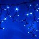 Новогодняя гирлянда бахрома 120 Led чёрный провод 5 м (472839-Prob) Синяя - изображение 2