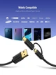 ​Двойной кабель Ugreen Type-C Micro USB to USB Type A Quick Charging 3.0 Cable 0.25m 30172 black - изображение 4