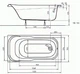 Ванна акриловая прямоугольная KOLO SENSA 140см x 70см оборачиваемая XWP354000N - изображение 2