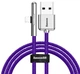 Кабель Baseus Iridescent Lamp Mobile Game Cable USB For iP 2.4A 1m Purple - изображение 1