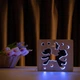 Детский светодиодный ночник ArtEco Light "Пони и стрекоза" из дерева, с пультом и регулировкой цвета, RGB - изображение 4