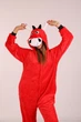 Піжама Кігурумі Kigurumi Бик Red Bull Для Дітей І Підлітковий Для Дівчаток Червоний 145-155 см. (1071/1) - зображення 3