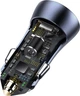 Автомобильное зарядное устройство BASEUS Golden Contactor Pro Dual (1USB, 1Type-C, 40W). Grey - изображение 4