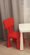 Дитячий стілець MAMMUT IKEA 403.653.66 червоний - зображення 2