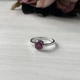 Серебряное кольцо с натуральным рубином 1.258ct, вес изделия 2,31 гр (1192436) - изображение 2
