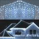Світлодіодна вулична гірлянда ColorWay Бахрома 192 LED (IP44) 6 м x 0.6 м Холодний білий (CW-GOF-192L66VCW) - зображення 12