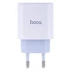 Мережевий Зарядний Пристрій Hoco C76A Type-C PD 20W Cable Type-C to Lightning 3A, White - зображення 2