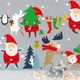Декор для інтер'єру до Нового Року DesignStickers «Кумедні Санти» (50638200) - зображення 1