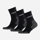 Набір жіночих шкарпеток HEAD Performance Short Crew 3P 741019001-200 35-38 р 3 пари Чорний (8713537918503) - зображення 2