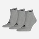 Набор носков HEAD Quarter 3P Unisex 761011001-400 35-38 р 3 пары Серый (8718824272672) - изображение 1