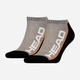 Носки HEAD Stripe Sneaker 2-Pack 781008001-235 35-38 р 2 пары Черный/Серый (8718824546315) - изображение 1