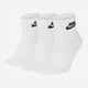 Набор носков Nike SK0110-101 U NK NSW EVRY ESSENTIAL ANKLE 34-38 3 пары Белый (193145890633) - изображение 1