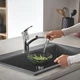 Змішувач для кухні з висувним виливом Grohe Eurosmart 30305001 - зображення 10