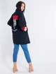 Пальто з нашивкою "TIGERS" Only 117327504 XS (71472XS) Чорний - зображення 4