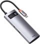 USB-хаб Baseus Metal Gleam Series 5-in-1 Type-C Gray (CAHUB-CX0G) - изображение 4