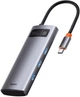 USB-хаб Baseus Metal Gleam Series 5-in-1 Type-C Gray (CAHUB-CX0G) - изображение 5