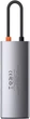 USB-хаб Baseus Metal Gleam Series 6-in-1 Type-C Gray (CAHUB-CW0G) - зображення 3