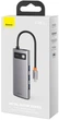 USB-хаб Baseus Metal Gleam Series 6-in-1 Type-C Gray (CAHUB-CW0G) - зображення 7
