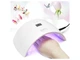 Лампа для манікюру SUN Nails сенсорна UV/LED 24W 15 світлодіодів 21см Біло-рожева (9S) - зображення 4