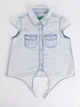 Рубашка Benetton 5DHJ5QFZ0 90 cm (8826090cm) Голубой - изображение 1