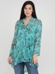 Туника цветочная бирюзовая кэжуал Sarah Chole 68408 One size (61488Onesize) Зеленый - изображение 1