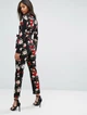 Комбинезон с цветочным принтом Missguided ASM190829-9 M (92256M) Черный - изображение 2