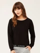 Піжамний світшот жіночий U.S. Polo Assn 16598 S Чорний (8680557327434) - зображення 1
