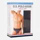 Трусы-слип U.S. Polo Assn 80436 L 3 шт Черный/Антрацитовый меланж/Темно-синий (8680557308716) - изображение 5
