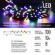 Світлодіодна гірлянда ColorWay (CW-GO-100L10SBMC) 100LED, 10м, різнобарвна, на сонячній батареї - зображення 2