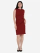 Сукня міді жіноча H&M 0943993 XS Бордова (KAY2000001114902) - зображення 1