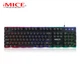 Игровая клавиатура для ноутбука и ПК с подсветкой Backlit keyboard iMICE AK-700 мембранная проводная USB подсветка разноцветная под клавишами и по периметру - зображення 5