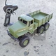 Военная машина Урал на радиоуправлении Грузовик детская игрушка 4 WD, аккумулятор, свет, амортизаторы 1001G - изображение 1