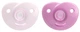 Smoczek Philips Avent Soothie 0-6m 2 szt Różowy SCF099/22 (8710103991625) - obraz 1