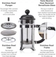 Кофейник френч-пресс 0,35 л BODUM 1913-01 Caffettiera черный - изображение 4