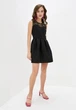 Женское коктейльное мини-платье с гипюром Подіум 21353-BLACK S Черный - изображение 2