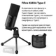 Микрофон настольный cо штативом Fifine K683A, для Mac/PS4/Windows, поп-фильтр, USB-A/USB-C, 2 м Черный - изображение 8