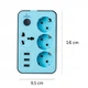 Сетевой фильтр XoKo (XK-SP-3-3-1) 4 розетки, 2 USB, 1.8 м, Blue/Black - изображение 3