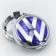 Колпачки (заглушки) в литые диски VW (Фольцваген) 65 мм CountryMan Синие Хром - изображение 1