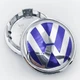 Колпачки (заглушки) в литые диски VW (Фольцваген) 65 мм CountryMan Синие Хром - изображение 3