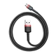 Кабель Baseus Cafule Cable USB For Micro 2.4A 1m Red+Black (CAMKLF-B91) - изображение 4